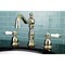 Kingston Brass KS1972BPL 8" Widespread Bathroom Faucet, Polished Brass KS1972BPL - alternate 3